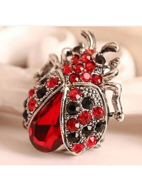 Ladybug Brooch Lady Bug Bling